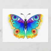 Rainbow Butterfly Peacock Eye Advieskaart (Voorkant)