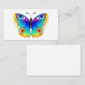 Rainbow Butterfly Peacock Eye Afsprakenkaartje (Voorkant / Achterkant)