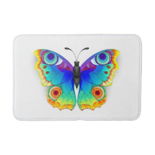 Rainbow Butterfly Peacock Eye Badmat