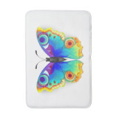 Rainbow Butterfly Peacock Eye Badmat (Voorkant Verticaal)