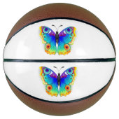 Rainbow Butterfly Peacock Eye Basketbal (Voorkant)