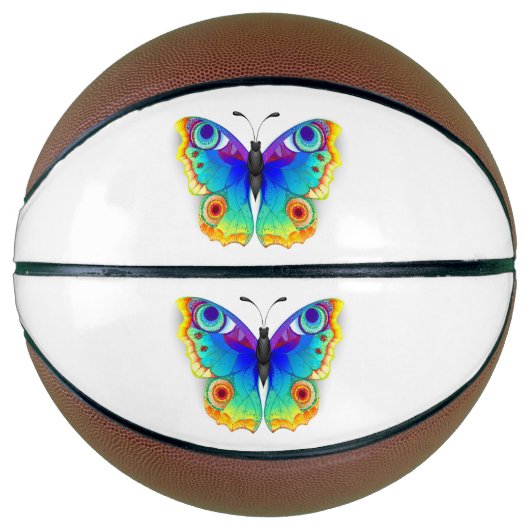 Rainbow Butterfly Peacock Eye Basketbal (Voorkant)