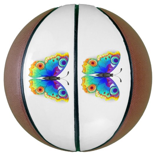 Rainbow Butterfly Peacock Eye Basketbal (Verticaal)