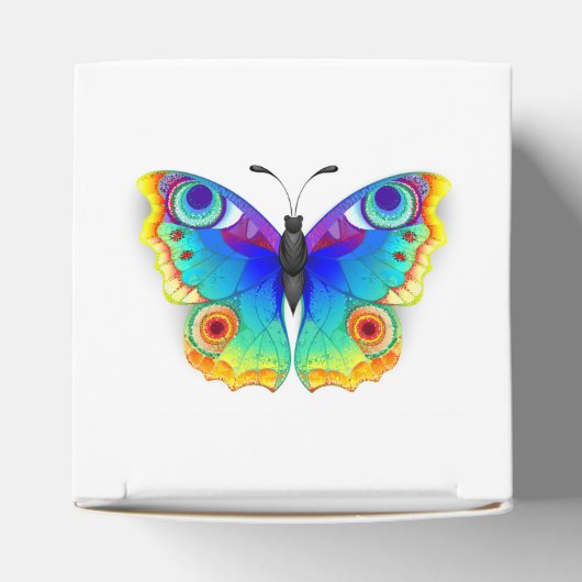 Rainbow Butterfly Peacock Eye Bedankdoosjes (Bovenkant)
