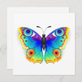 Rainbow Butterfly Peacock Eye Bedankkaart (Voorkant / Achterkant)