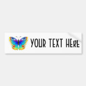 Rainbow Butterfly Peacock Eye Bumpersticker (Voorkant)