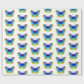 Rainbow Butterfly Peacock Eye Cadeaupapier (Vlak)