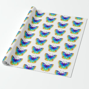 Rainbow Butterfly Peacock Eye Cadeaupapier