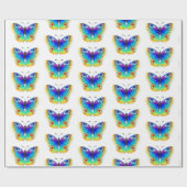 Rainbow Butterfly Peacock Eye Cadeaupapier (Vlak)