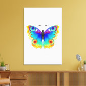 Rainbow Butterfly Peacock Eye Canvas Afdruk (Insitu (Woonkamer))