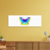 Rainbow Butterfly Peacock Eye Canvas Afdruk (Insitu (Woonkamer))