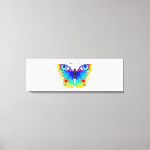 Rainbow Butterfly Peacock Eye Canvas Afdruk (Voorkant)
