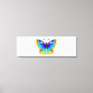 Rainbow Butterfly Peacock Eye Canvas Afdruk