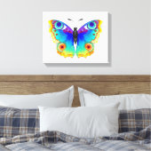 Rainbow Butterfly Peacock Eye Canvas Afdruk (Insitu (Slaapkamer))