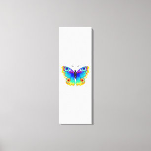 Rainbow Butterfly Peacock Eye Canvas Afdruk