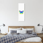 Rainbow Butterfly Peacock Eye Canvas Afdruk (Insitu (Slaapkamer))