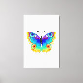 Rainbow Butterfly Peacock Eye Canvas Afdruk (Voorkant)