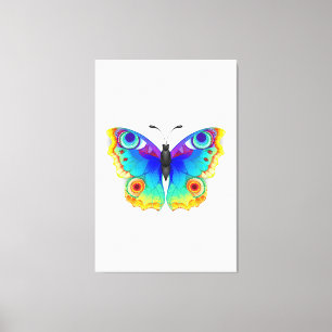 Rainbow Butterfly Peacock Eye Canvas Afdruk