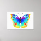 Rainbow Butterfly Peacock Eye Canvas Afdruk (Voorkant)