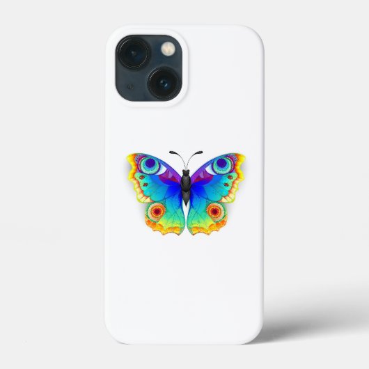 Rainbow Butterfly Peacock Eye Case-Mate iPhone Case (Achterkant)