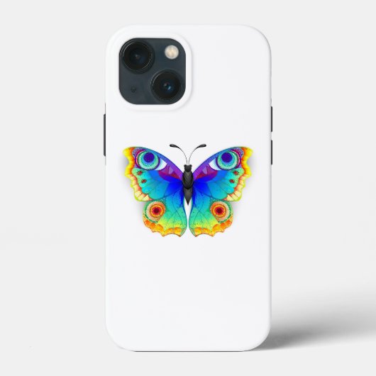 Rainbow Butterfly Peacock Eye Case-Mate iPhone Case (Achterkant)