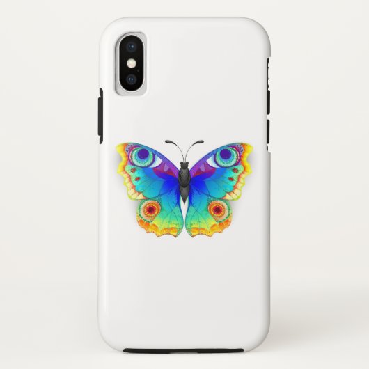 Rainbow Butterfly Peacock Eye Case-Mate iPhone Case (Achterkant)