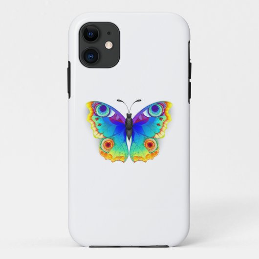 Rainbow Butterfly Peacock Eye Case-Mate iPhone Case (Achterkant)