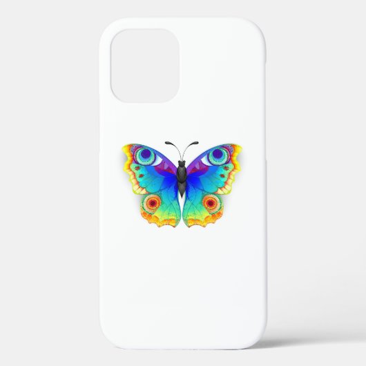 Rainbow Butterfly Peacock Eye Case-Mate iPhone Case (Achterkant)