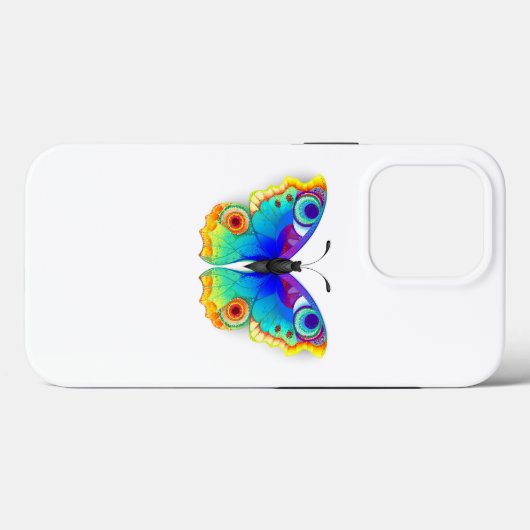 Rainbow Butterfly Peacock Eye Case-Mate iPhone Case (Achterkant (horizontaal))