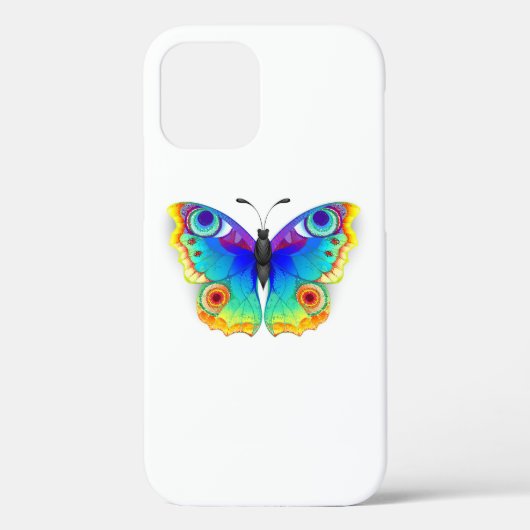 Rainbow Butterfly Peacock Eye Case-Mate iPhone Case (Achterkant)