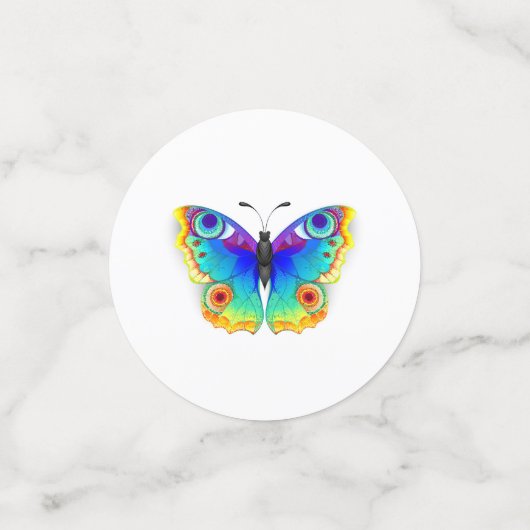 Rainbow Butterfly Peacock Eye Confetti (Kleine voorkant)