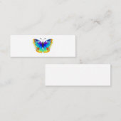 Rainbow Butterfly Peacock Eye Contactkaartje (Voorkant / Achterkant)