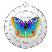 Rainbow Butterfly Peacock Eye Dartbord (Voorkant)