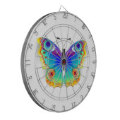 Rainbow Butterfly Peacock Eye Dartbord (Voorkant Links)