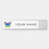 Rainbow Butterfly Peacock Eye Deurbordje (Voorkant)