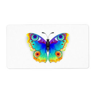 Rainbow Butterfly Peacock Eye Etiket