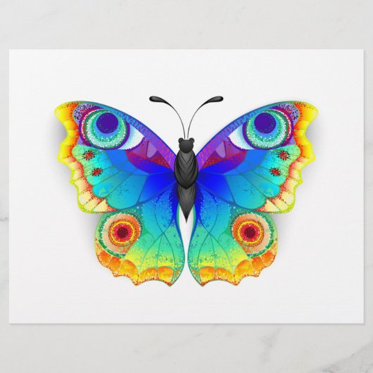 Rainbow Butterfly Peacock Eye Flyer (Voorkant)