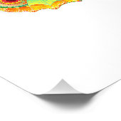 Rainbow Butterfly Peacock Eye Foto Afdruk (Hoek)