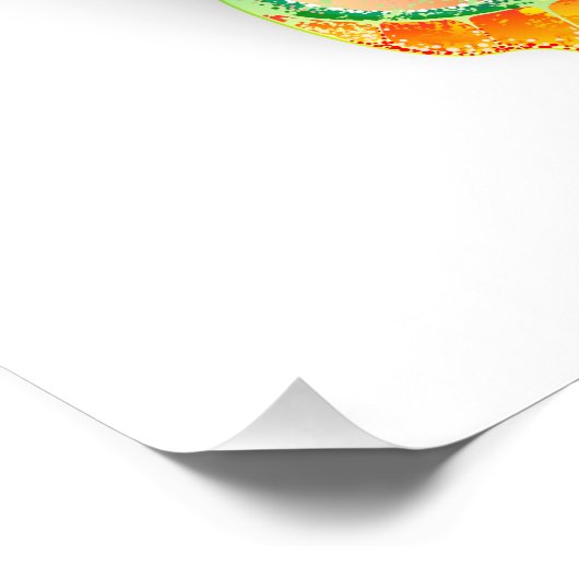 Rainbow Butterfly Peacock Eye Foto Afdruk (Hoek)