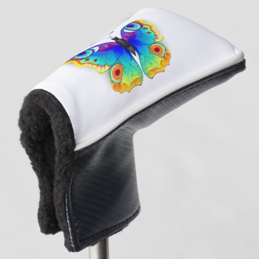 Rainbow Butterfly Peacock Eye Golfheadcover (3/4 voorkant)