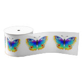 Rainbow Butterfly Peacock Eye Grosgrain Lint (Spoel)