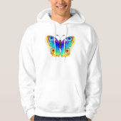 Rainbow Butterfly Peacock Eye Hoodie (Voorkant)