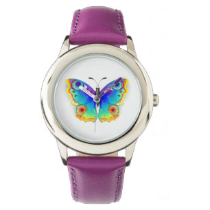 Rainbow Butterfly Peacock Eye Horloge