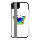 Rainbow Butterfly Peacock Eye Incipio iPhone Portemonnee Hoesje (Agenda Achterkant)