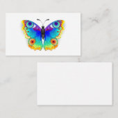 Rainbow Butterfly Peacock Eye Informatiekaartje (Voorkant / Achterkant)