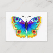 Rainbow Butterfly Peacock Eye Informatiekaartje (Voorkant)