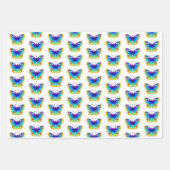 Rainbow Butterfly Peacock Eye Inpakpapier Vel (Voorkant)