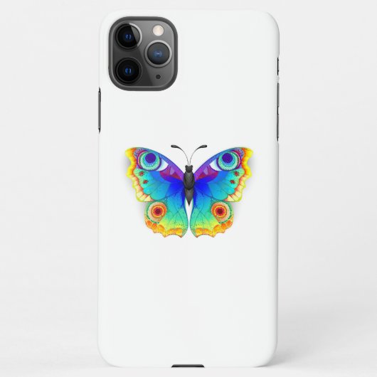 Rainbow Butterfly Peacock Eye iPhone Hoesje (Achterkant)