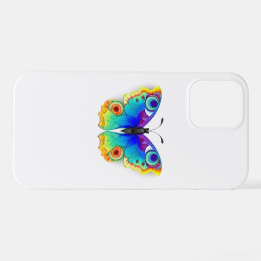 Rainbow Butterfly Peacock Eye iPhone Hoesje (Achterkant horizontaal)
