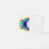 Rainbow Butterfly Peacock Eye iPhone Hoesje (Achterkant horizontaal)